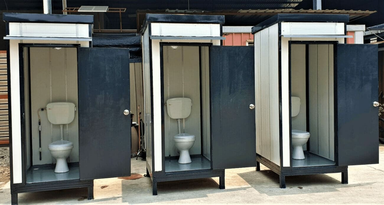 Toilet Portable Cabin | Economy – PPGI Flat Sheet & Steel Frame Finished