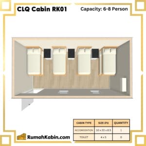 Centralized Labour Quarters (CLQ Cabin) | RK01 Capacity: 6-8 Person