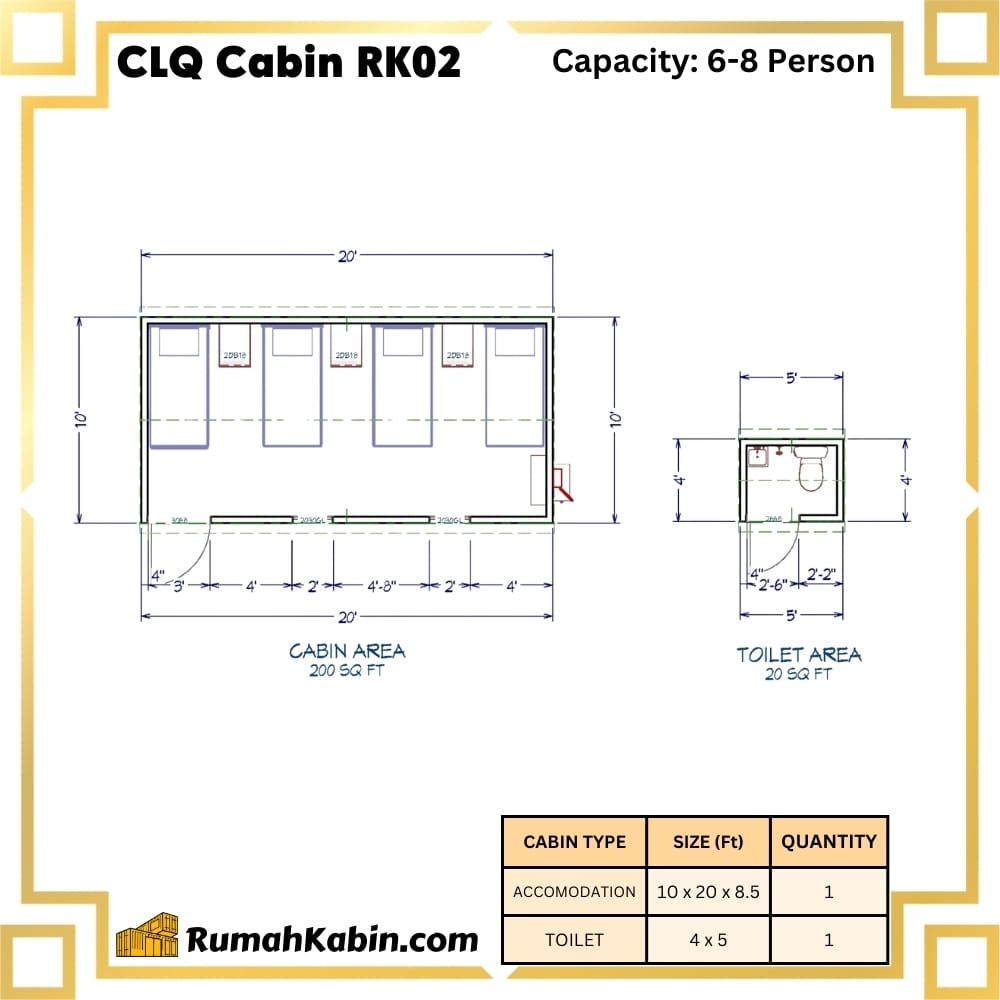 CLQ Cabin RK02 RumahKabin.com