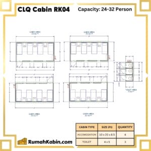 Centralized Labour Quarters (CLQ Cabin) | RK04 Capacity: 24-32 Person - Image 2