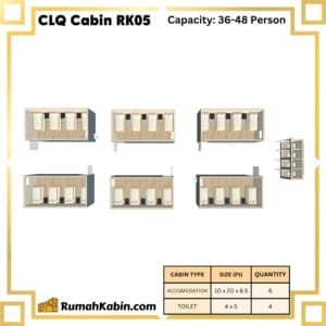 Centralized Labour Quarters (CLQ Cabin) | RK05 Capacity: 36-48 Person - Image 3