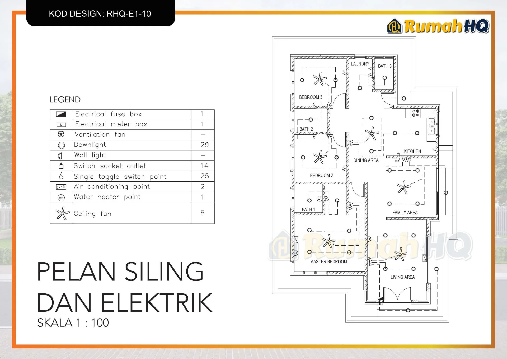 Rekabentuk Design Rumah RHQ E1 10 15