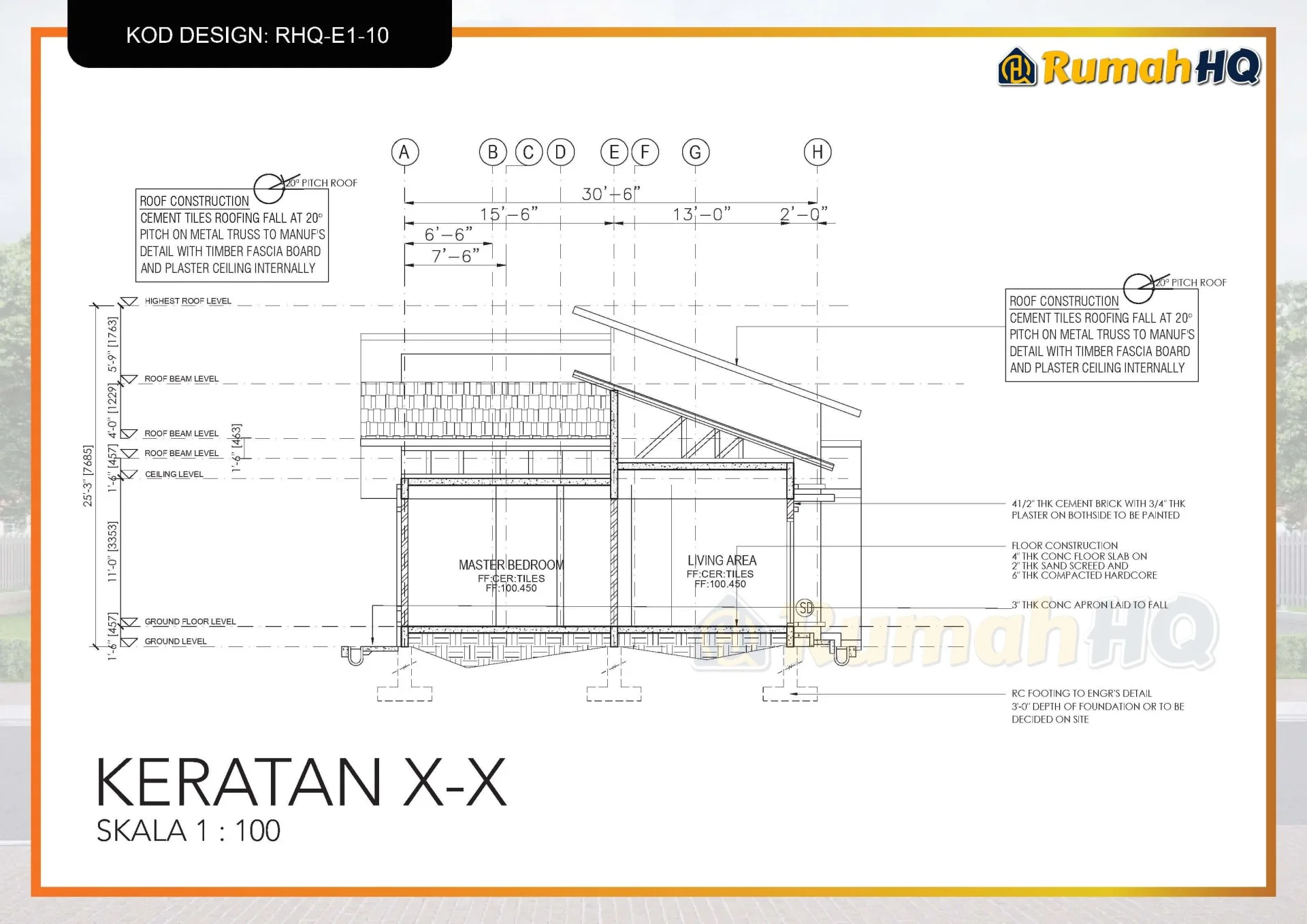 Rekabentuk Design Rumah RHQ E1 10 8