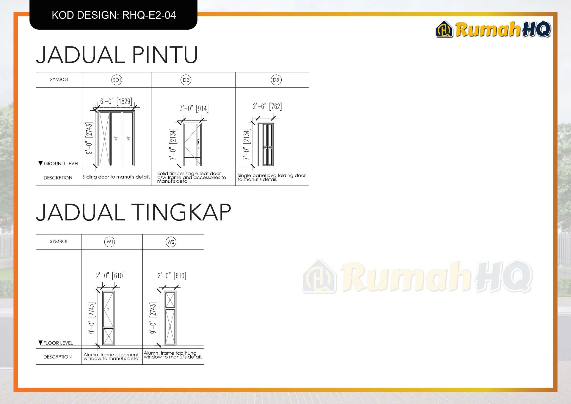 Rekabentuk Design Rumah RHQ E2 04 14