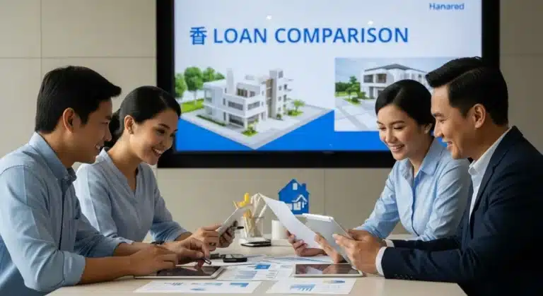 housing loan comparison, mortgage advisor, bank meeting