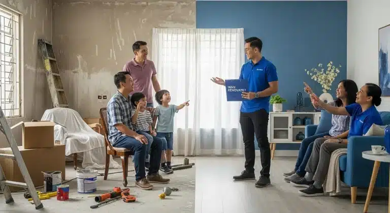 home renovation, family, modern living